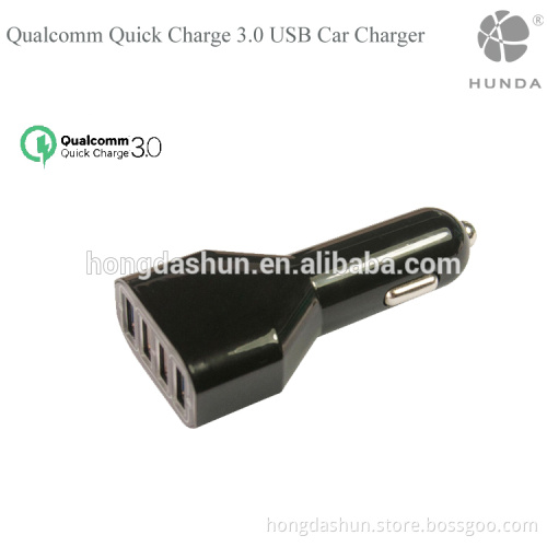 dc 12v-24v input mobile fast qc 3.0 quick car charger 4 port USB